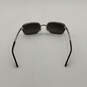Mens Grace A10531 Silver-Tone Frame Black Lens Aviator Square Sunglasses image number 2
