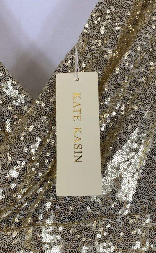 Kate Kasin Gold Formal Dress - Size X Large image number 3