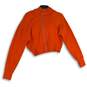 Lululemon Womens Scuba Orange Long Sleeve Cropped Full Zip Hoodie Size 10 image number 1