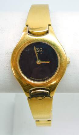 Esquire Swiss 100563 4 Jewels Gold Tone Women's Analog Watch 40.8g