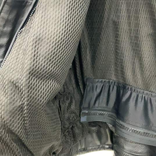 Harley Davidson Womens Black Leather Full-Zip Motorcycle Jacket Size XL image number 3