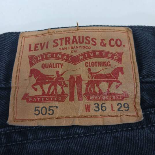 Levi's Men's Black Jeans Size W36 L29 image number 3