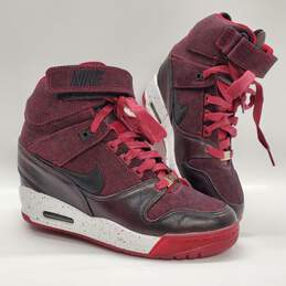Nike Air Revolution Sky Hi City Pack London Hidden Wedge Sneakers Red/Black/White/Splatter Women's Size 8