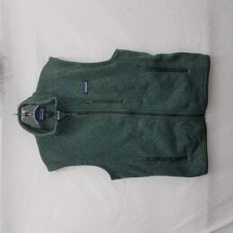 Patagonia Women's Green Fleece Full Zip Vest Size M
