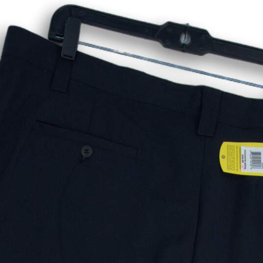 NWT Greg Norman Mens Black Slash Pocket Flat Front Golf Chino Shorts Size 42 image number 4