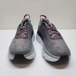 Hoka One One M Bondi 6 Athletic Shoe Grey Red Mens 10 2E alternative image