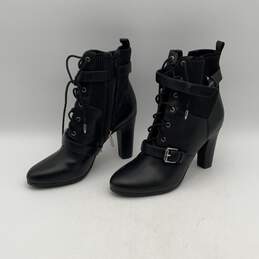 Sam Edelman Womens Black Adjustable Strap High Heel Ankle Bootie Boots Size 8.5