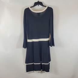 Liz Claiborne Women Black Long Sleeve Maxi Dress L alternative image