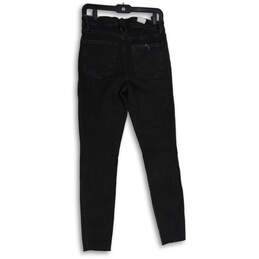 Womens Black Denim Medium Wash 5-Pocket Design Skinny Leg Jeans Size 8/29 alternative image