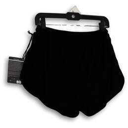 NWT Womens Black Elastic Waist Stretch Pull-On Activewear Shorts Size M alternative image