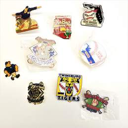 Lot of Minor League Baseball Enamel Collectors Pins with Carrying Case alternative image