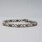 Sterling Silver Diamond Infinity Link 7 Inch Bracelet 12.7g image number 7
