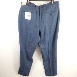 Perry Ellis Men Blue Plaid Dress Pants Sz 38 NWT alternative image