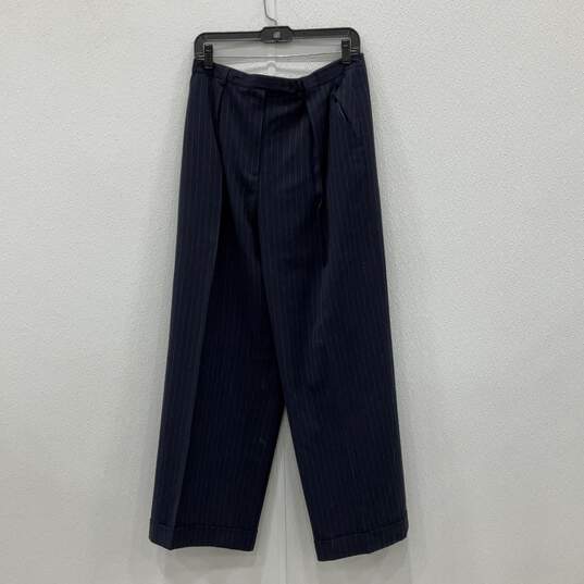 Lauren Ralph Lauren Mens Navy Blue Striped Blazer & Pants 2 Piece Suit Set Sz 14 image number 4