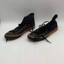 Harley-Davidson Mens Nathan Black Orange Black High Top Sneaker Shoes Size 11 alternative image