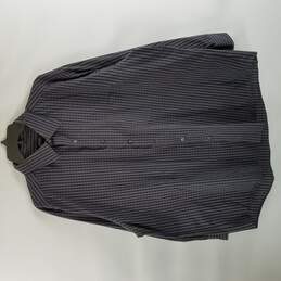 Alfani Mens Grey Dress Shirt Size XL