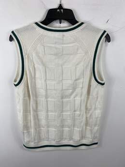 Adidas Women Ivory V-Neck Sweater Vest L NWT alternative image