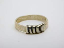 Vintage Silpada 925 Coiled Hammered Band Ring 3.1g