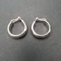 Milor Sterling Silver Omega Back Hoop Earrings 6.7g image number 6