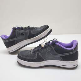 Nike Air Force 1 'Lakers World Champs' Black Sneakers  Size 4.5Y DQ0300-001