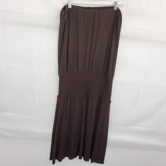 The Limited Brown Strapless Stretch Dress Size L NWT image number 2