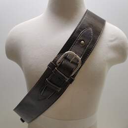 Unbranded Western Leather Cartridge Gun Belt alternative image