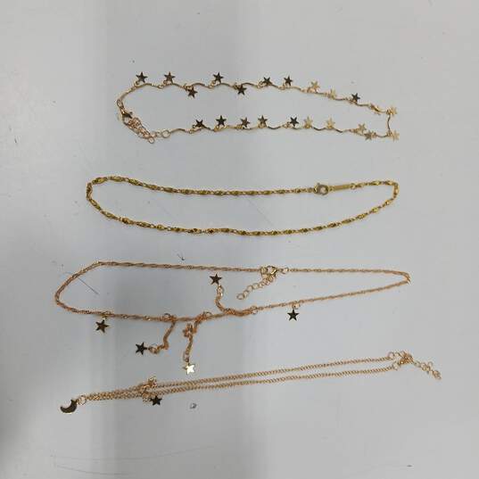 Bundle of Assorted Gold Tone Charm Necklaces image number 2