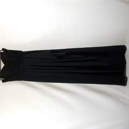 David's Bridal Women Black Lace Strapless Dress 0