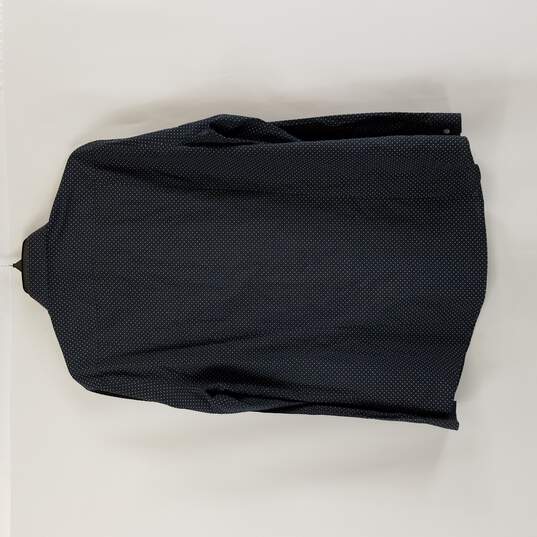H&M Button Up Shirt Men Long Sleeve Black L image number 2