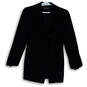 Womens Black Long Sleeve Single Breasted One Button Blazer Jacket Size 2 image number 1
