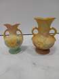 Pair of Hull Multicolor Ceramic Art Vases image number 1