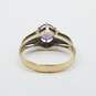 10K Gold Purple Sapphire Sz 7 1/2 Ring 2.6g image number 4