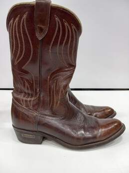 Men's LAREDO Brown Leather Western Cowboy Boots Size 10.5