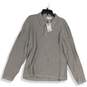 NWT Alfani Mens Gray Spread Collar Long Sleeve Polo Shirt Size X-Large image number 1