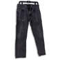 Mens Black 514 Medium Wash Pockets Denim Straight Jeans Size 32X30 image number 1