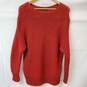 Eileen Fisher Red Knit Long Sleeve Sweater  Size S/P image number 1