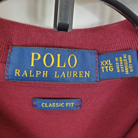 Polo Ralph Lauren Men Burgundy Polo Shirt XXL image number 3