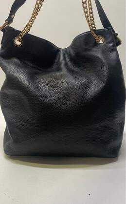 Michael Kors Pebble Leather Hamilton Shoulder Bag Black alternative image