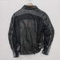 Hein Gericke Women's Black Leather & Nylon Full Zip Motorcycle Jacket Size 8 image number 2