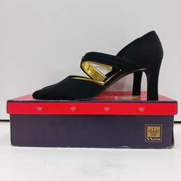 Nina Women's Black Leather Heels Size 8.5 w/Box