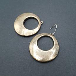 Bar Am Sterling Silver Electro Form Disc Dangle Earrings Damage 23.1g