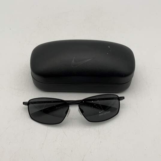 Nike Mens Pivot Six EV1091-001 Black Full Rim Square Sunglasses W/Case image number 2