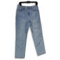 Womens Blue Medium Wash Pockets Stretch Denim Straight Leg Jeans Size 28 image number 1