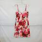 Eliza J. Pink Rose Patterned Sweetheart Pleated Sleeveless Dress WM Size 12 NWT image number 2