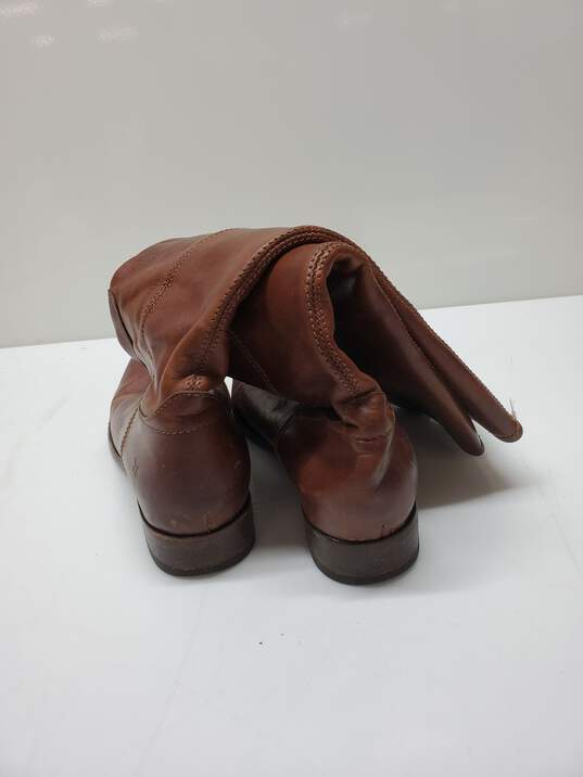 Frye Brown Leather Riding Boots Size 10 image number 3