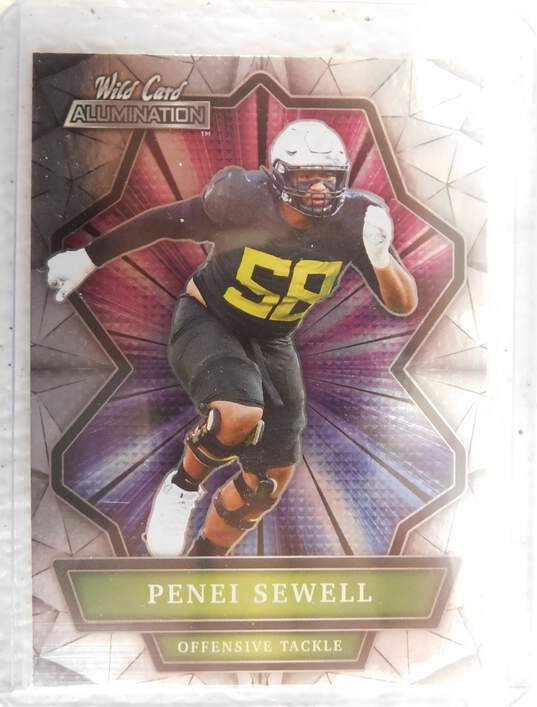 2021 Penei Sewell Wild Card Rookie Alumination Detroit Lions image number 1