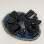 Designer J. Crew Silver-Tone Black Crystal Stone Fashionable Brooch Pin image number 1