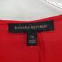 Banana Republic Red Belted Midi Dress WM Size 14 NWT image number 3