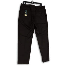 NWT Mens Brown Slash Pocket Flat Front Dress Pants Size 36x32 alternative image