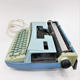 Vintage Smith Corona Coronet Super 12 Blue Electric Typewriter With Hard Case alternative image